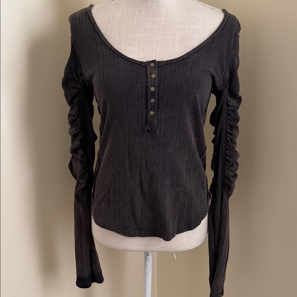 New Free People Hope Henley Top for Women Pure Cotton - Picture 5 of 14